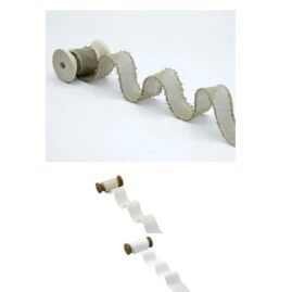 Nastro crepe effetto seta sfrangiato h 30 mm articolo D12/23 metri 25