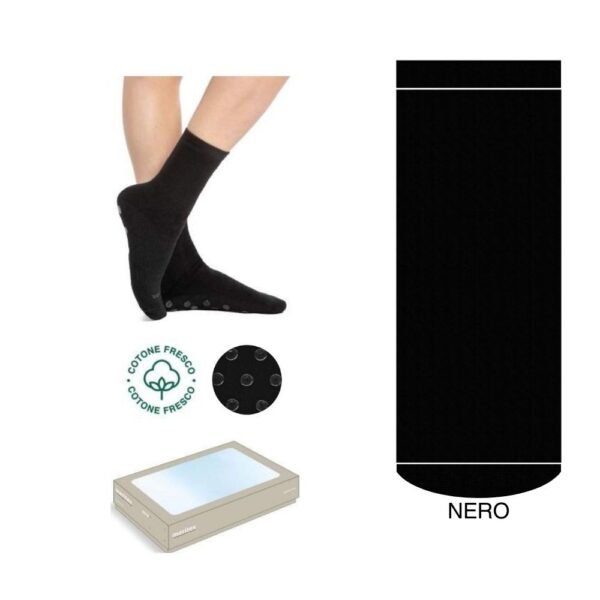 Calzino antiscivolo adulto unisex cotone articolo 8000-2 paia 6