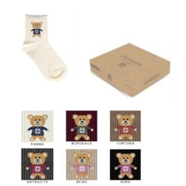 Calzino bimba cashmere lavorato articolo C4255 paia 6