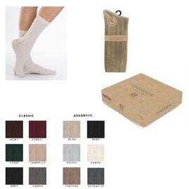 Calza midi donna lavorato in cashmere articolo 452 paia 6