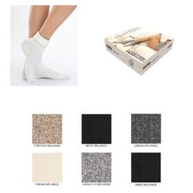 Calza termica corta donna con risvolto articolo 414 paia 12