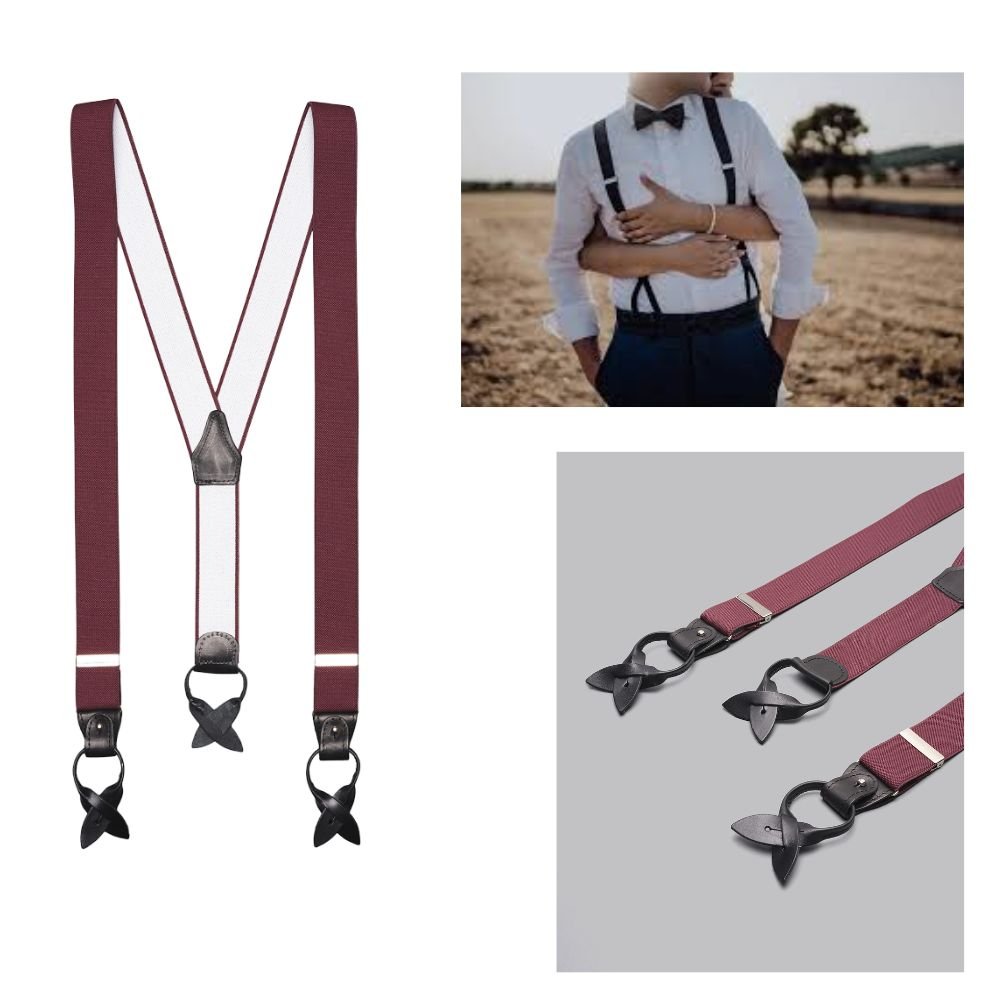 Bretella rasata uomo h cm 2,7 asole pelle lunghezza cm 120