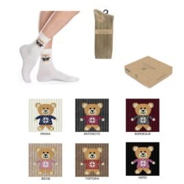 Calza midi donna lavorato in cashmere articolo 458 paia 6