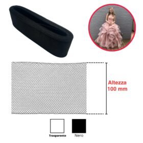 Nastro rete crine strong 100% poliestere h mm 100 articolo 3004/12 metri 27